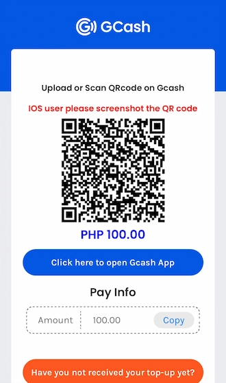 Step 5: Launch your GCash app and initiate a money transfer by scanning the QR code