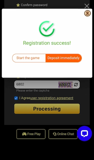 Step 3: click on "Register" to complete the process.